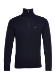 Tommy Hilfiger - Pima Org Ctn Cashmere Zip Mock - Poolpika lukuga džemprid - XL