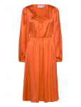 Vila - Vipetia L/S V-Neck Mid Calf Dress/Dc - P&otilde;lveni ja midi - 38