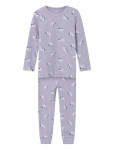 Name It - Nmfnightset Lavender Unicorn Rib Noos - Pidžaamakomplektid - 98-104