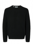 Selected - Slhross Ls Knit Structure Crew Neck Noos - &Uuml;mara kaelusega - XXL