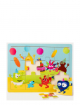 Babblarna - Babblarna- Babblarnas Party, 12 Pcs, 3- 6 Y - Puidust pusled - 30X21CM
