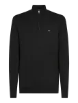 Tommy Hilfiger - Essential Cotton Zip Mock - Poolpika lukuga džemprid - S
