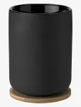 Stelton - Stelton Theo Thermo Cup With Coaster 0.25 L. Black - Kohvitassid - 25 CL