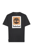 Timberland - Stack Logo Colored Short Sleeve Tee Black - T-shirts - L