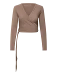 Aim&acute;n - Shape Seamless Wrap Long Sleeve - Spordi pikkade varrukatega topid - M