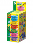 SES Creative - Poster Paint Glitter 6X45Ml - V&auml;rvid - ONE SIZE