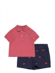 Ralph Lauren Baby - Bear Cotton Polo Shirt & Short Set - Komplektid l&uuml;hikeste varrukatega T-s&auml;rgiga - 75-79