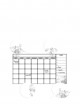 RoomMates - Wallstickers - Whiteboard Calendar - Wall Stickers - ONE SIZE