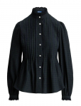 Polo Ralph Lauren - Pintucked Plaid Cotton Shirt - Pikkade varrukatega - 36