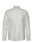 Lindbergh - Striped Superflex Oxford L/S - Oxfordi s&auml;rgid - XXL