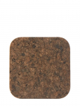 Liga - Smoked Cork Firkantede Glasbrikker, S&aelig;t Med 4, 10X10 Cm - Joogialused - 10X10CM