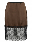 NOISY MAY - Nminferno Mw Short Satin Lace Skirt - L&uuml;hikesed seelikud - L