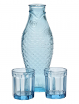 Serax - Set Carafe + 2 Glasses M Blue Fish&Fish - Joogiklaasid - 85 CL