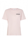 Coster Copenhagen - Tee With Heart Embroidery - L&uuml;hikeste varrukatega - L