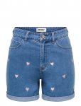 ONLY - Onlvega Hw Embroidery Dnm Shorts Guanoos - L&uuml;hikesed teksap&uuml;ksid - L