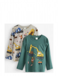 Lindex - 2-Pack Long-Sleeved Tops - Pikkade varrukatega T-s&auml;rgid - 110