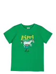 Pippi Langstr&oslash;mpe - Pippi Logo T-Shirt - L&uuml;hikeste varrukatega - 158/164