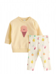 Lindex - Set With Sweatshirt And Leggings - Komplektid pikkade varrukatega T-s&auml;rgiga - 62