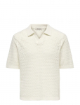 ONLY & SONS - Onsnyle 5 Ss Split Polo Knit Cs - L&uuml;hikeste varrukatega kootud polos&auml;rgid - XXL