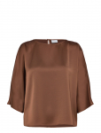 Dante6 - Dante6-Risette Flowing Satin Top - L&uuml;hikeste varrukatega - 36