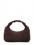 Nunoo - Mini Dandy Braided Suede Chocolate - Rihmaga kotid - ONE SIZE