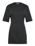 Monki - Short-Sleeved Cotton Mini Dress - L&uuml;hikesed kleidid - XS