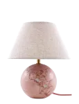 Globen Lighting - Table Lamp Castello 24 Dusty Pink Marble/Beige - Laualambid - 24X24X28CM