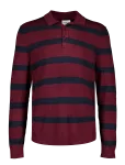 Lindbergh - Ecovero Striped L/S Polo - Pikkade varrukatega - M