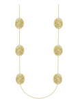 Bud To Rose - Ray Oval Long Necklace Gold - Statement kaelakeed - ONE SIZE
