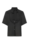 Stella Nova - Chiffon Shirt With Tie Band - L&uuml;hikeste varrukatega - 40