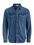 Jack & Jones - Jjewestern Jjshirt At 187 Noos - Teksas&auml;rgid - S