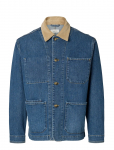 Selected - Slhregular-Landon M Blue Denim Jacket - Voodrita teksatagid - XL