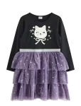 Lindex - Dress With Glow In The Dark Print - Pikkade varrukatega vabaajakleidid - 122
