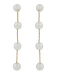 SN&Ouml; Of Sweden - Karan Chain Ear G/White-Onesize - Rippuvad k&otilde;rvar&otilde;ngad - ONE SIZE