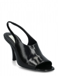 TOTEME - Contour Naplack Slingback Heeled Sandals - Avatud varbaosaga kingad - 40