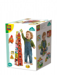 SES Creative - Stacking Blocks - Tower And Shape Sorter 2In1 - Farm Animals - Virnastatavad klotsid - ONE SIZE