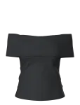Pieces - Pcgeorgina Off Shoulder Top Jrs D2D - L&uuml;hikeste varrukatega - XS