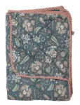 Au Maison - Quilt Ethnic, Big Flower-Dark Blue, 140X220 Cm - Tekid ja pleedid - 140X220CM