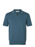 Selected - Slhteller Ss Knit Polo Noos - L&uuml;hikeste varrukatega kootud polos&auml;rgid - XXL