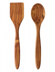 Aida - Raw Teak - Palet/Grydeske 2 Dele S&aelig;t - Serveerimislusikad - ONE SIZE