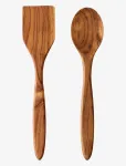 Aida - Raw Spatula & Cooking Spoon Set - Serveerimislusikad - ONE SIZE