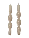 Broste Copenhagen - Twist Taper Candle - Sammask&uuml;&uuml;nlad - H:23CM
