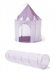 Kid's Concept - Tent Lilac & Tunnel Lilac - Laste magamistoa komplektid - ONE SIZE