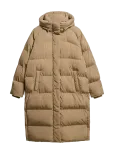Superdry - Longline Hooded Puffer Jacket - Polsterdatud mantlid - XS
