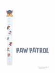 Paw Patrol - Growth Ruler Paw Patrol - Kasvutabel - 10X 1.2X 102CM