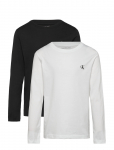 Calvin Klein - 2P Chest Mono Ls T-Shirt - Pikkade varrukatega T-s&auml;rgid - 140