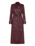 Bardot - Vegan Leather Longline Coat - Nahk - L