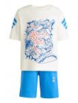 Adidas Sportswear - Lk Mrvl Av Tset - Komplektid l&uuml;hikeste varrukatega T-s&auml;rgiga - 92
