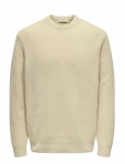 ONLY & SONS - Onsjim Rlx Merino Crew Knit - &Uuml;mara kaelusega - XS