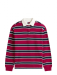 Tommy Jeans - Tjw Rlx S-Flag Stripe Rugby Ext - Dressipluusid - M